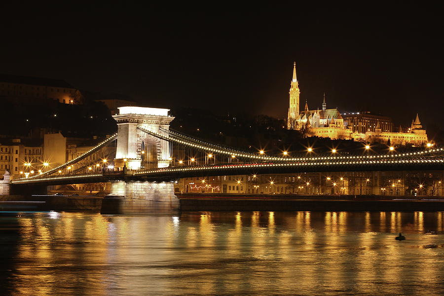 Budapest At Night Photograph by Jmartinc