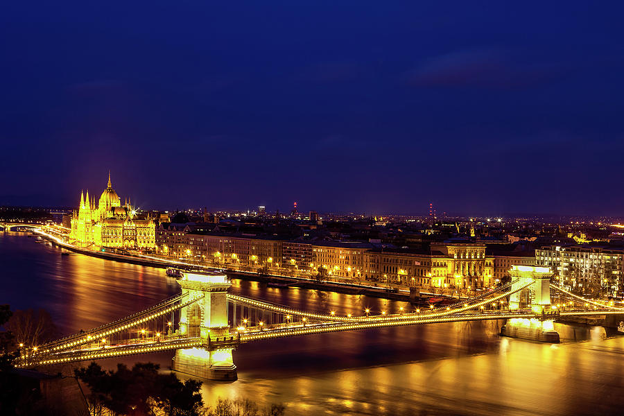 Budapest at Twilight Photograph by Andrew Soundarajan