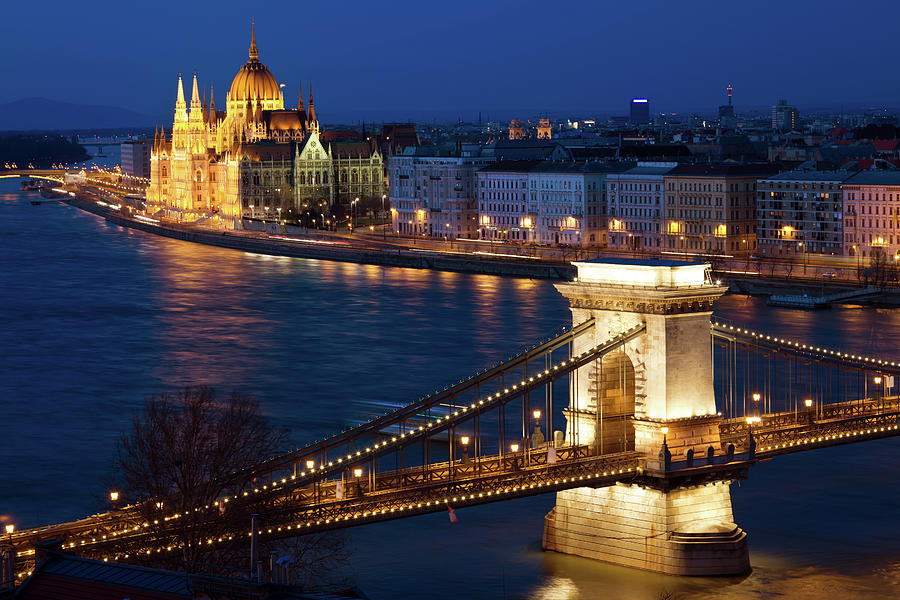 Budapest Bridge Photograph by Alle12