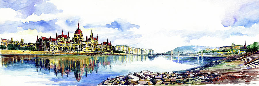 Budapest, Hungary Painting by ArtMarketJapan