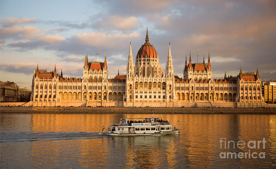 Budapest - Parliament On Danube River Photograph by Stefano Senise