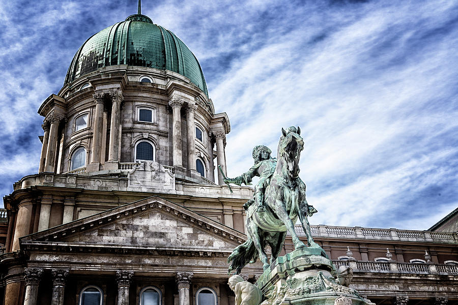 Budapest statue and palace Photograph by Vivida Photo PC