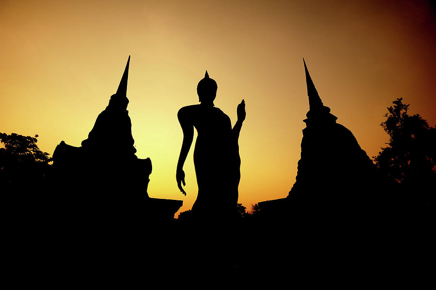 Buddha At Sukhothai Photograph by Pailoolom