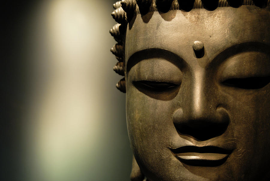 Buddha Close Up Photograph by Thad