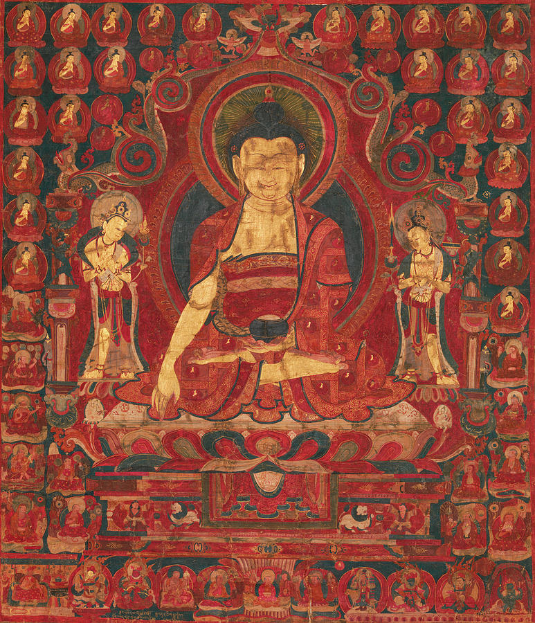 Buddha Shakyamuni as Lord of the Munis Painting by Unknown Tibetan ...