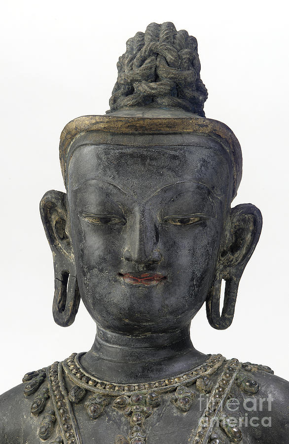 Buddha Statue From Nepal Photograph by Chinese School Yuan Dynasty