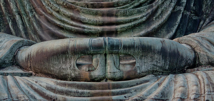 Buddha Statue, Meditating Hands Photograph by Gary Hughes