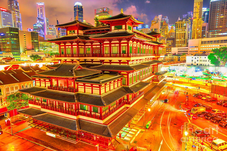 Buddha Tooth Relic Temple Photograph by Benny Marty