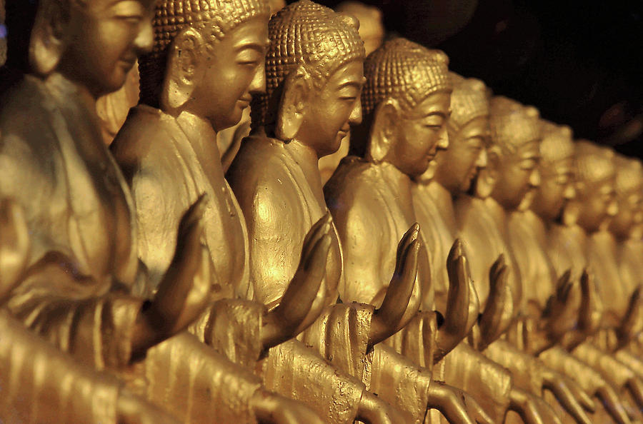 Buddha Photograph - Buddhas by Pai-shih Lee
