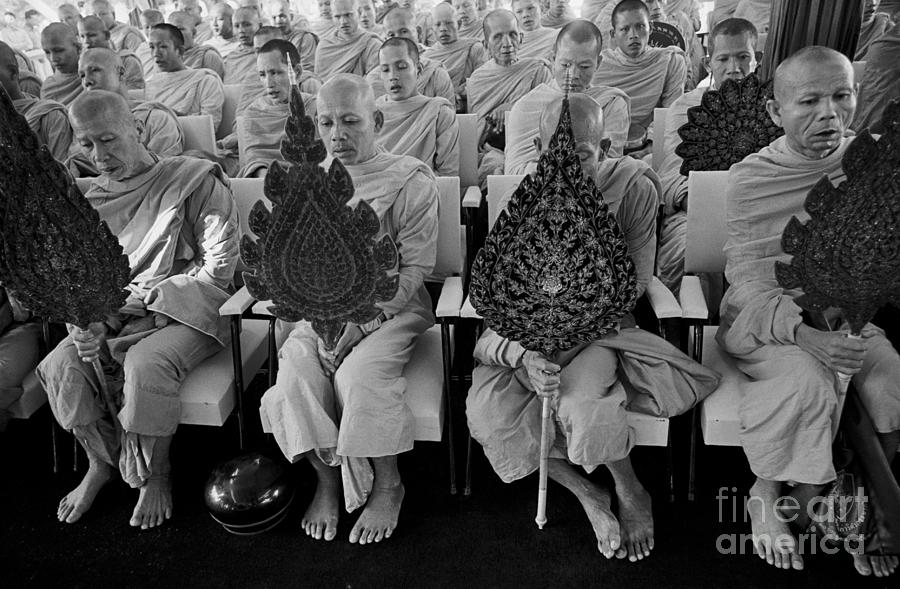 Buddhist Monks Celebrating Cambodian Photograph by Bettmann