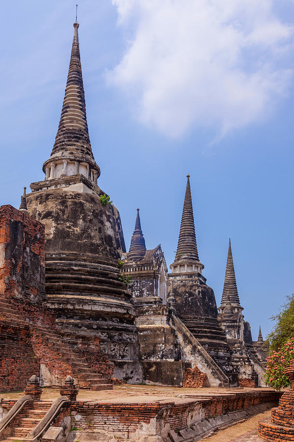 Buddhist Temple, Ayutthaya,thailand Photograph by Stuart Dee