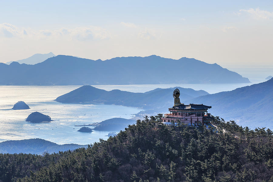 Buddhist Temple On Top Of Mountain Photograph by Sungjin Kim