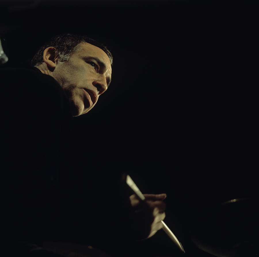 Buddy Rich Performs On Stage Photograph by David Redfern