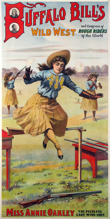 Buffalo Bills - Miss Annie Oakley Painting by Unknown