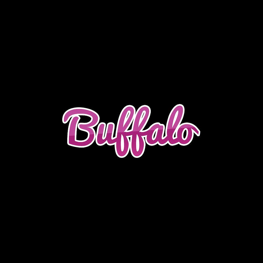 Buffalo #Buffalo Digital Art by TintoDesigns