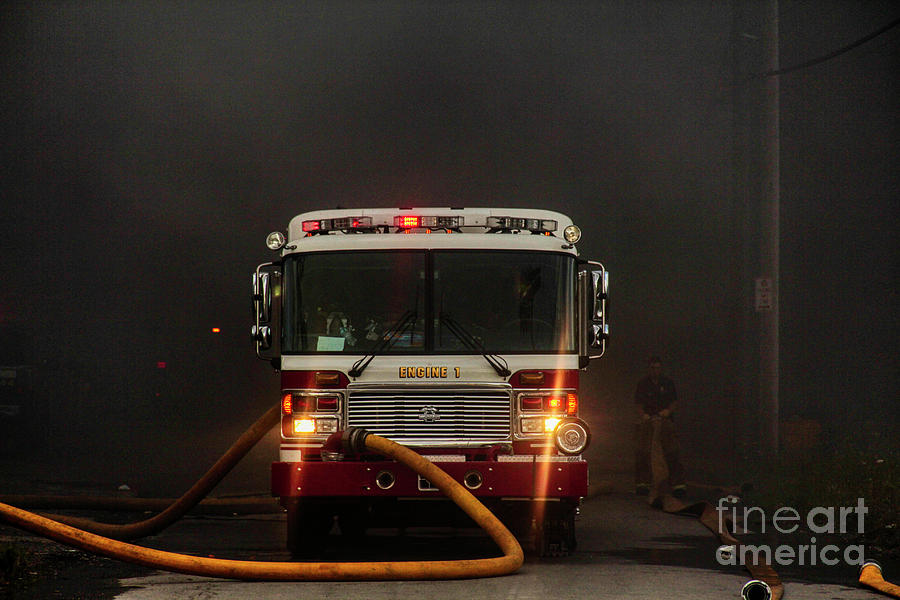 Buffalo Fire Dept Engine 1 Photograph by Jim Lepard