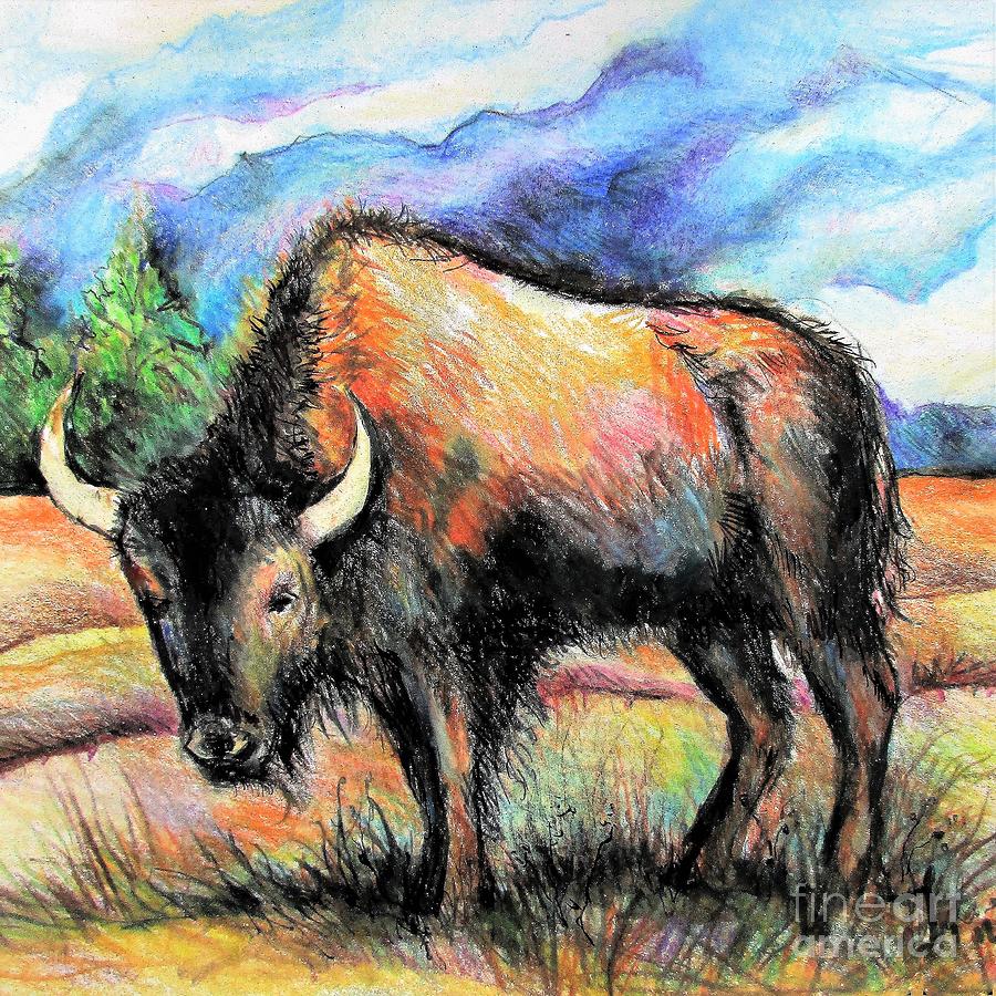Buffalo Hill Painting by Linda Shackelford
