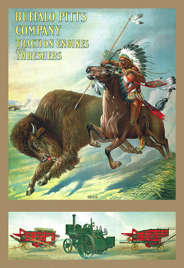 Buffalo Pitts Company - Buffalo Hunter Painting by Unknown Buffalo Pitts Company - Buffalo Hunter Painting by Unknown