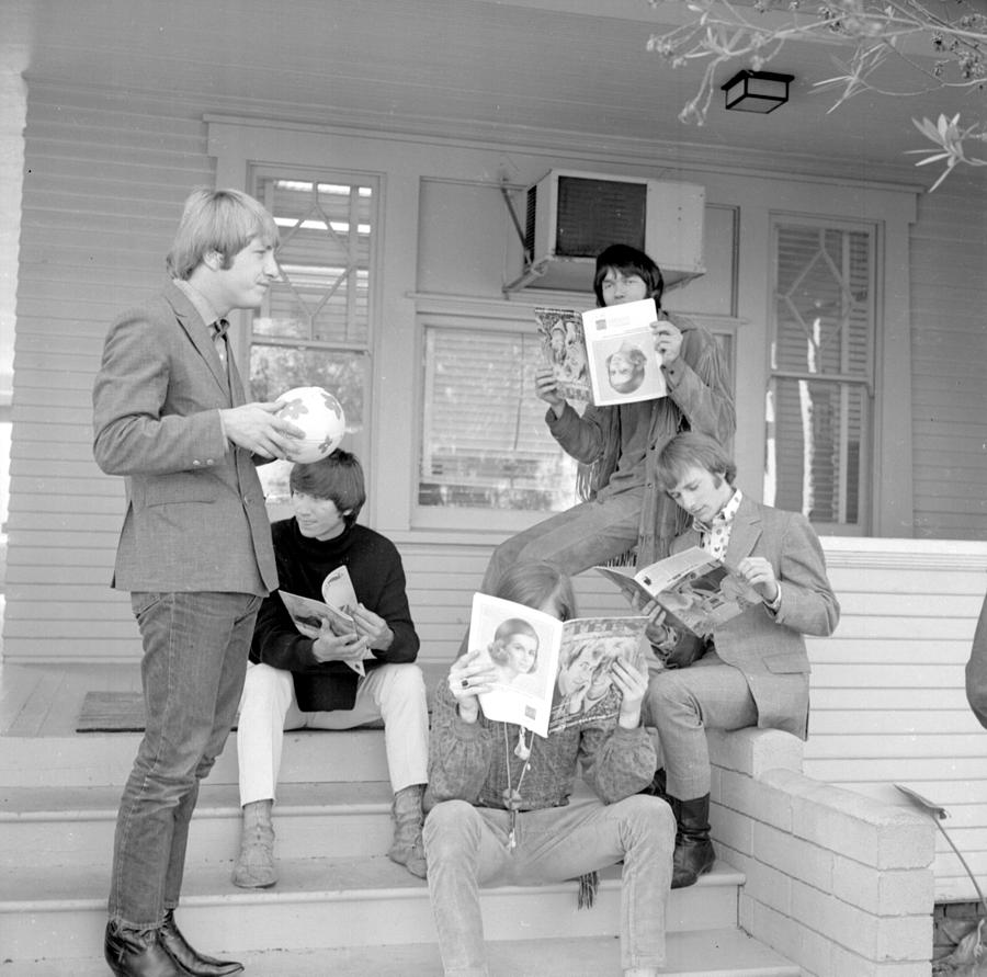 Buffalo Springfield On Their Porch Photograph by Michael Ochs Archives