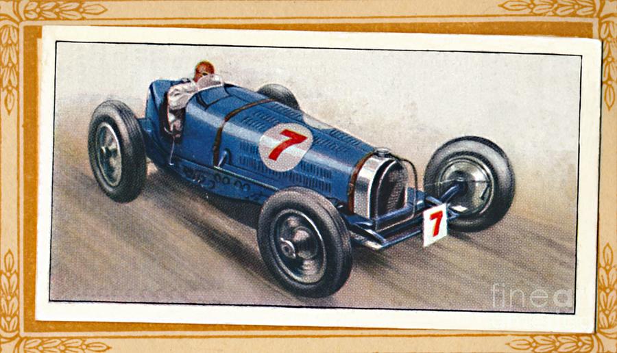 Bugatti 3-3 Litre,c1936 Drawing by Print Collector
