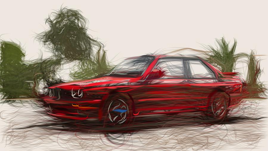 Buick GNX Draw Digital Art by CarsToon Concept