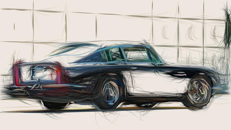Buick Riviera GS Draw Digital Art by CarsToon Concept