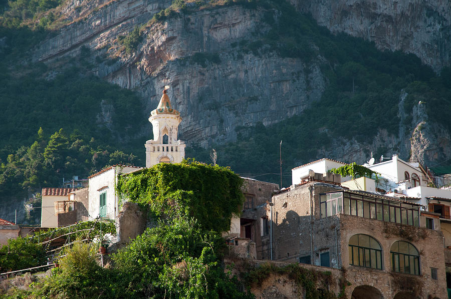 Buildigngs On The Edge Of The Amalfi Photograph by Stuart Mccall