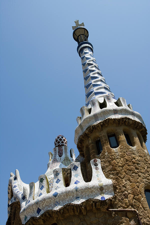 Building By Antoni Gaudi In Park Guell Photograph by Holger Leue