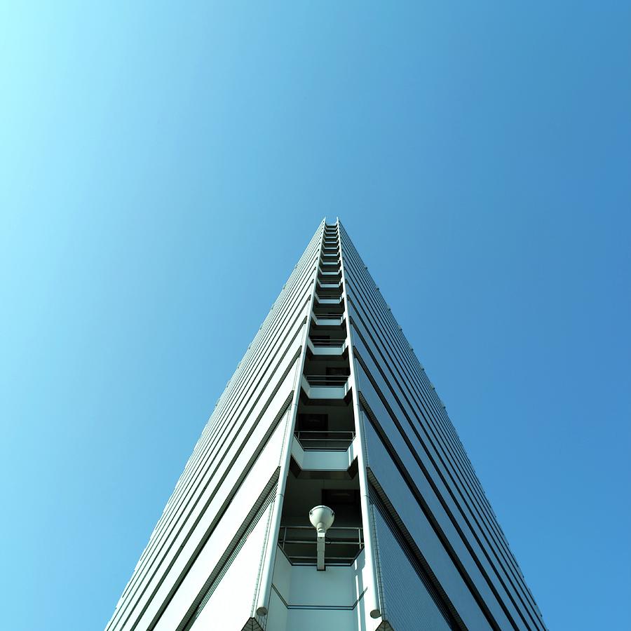 Building In Osaka, Japan, Low Angle View Photograph by Mixa