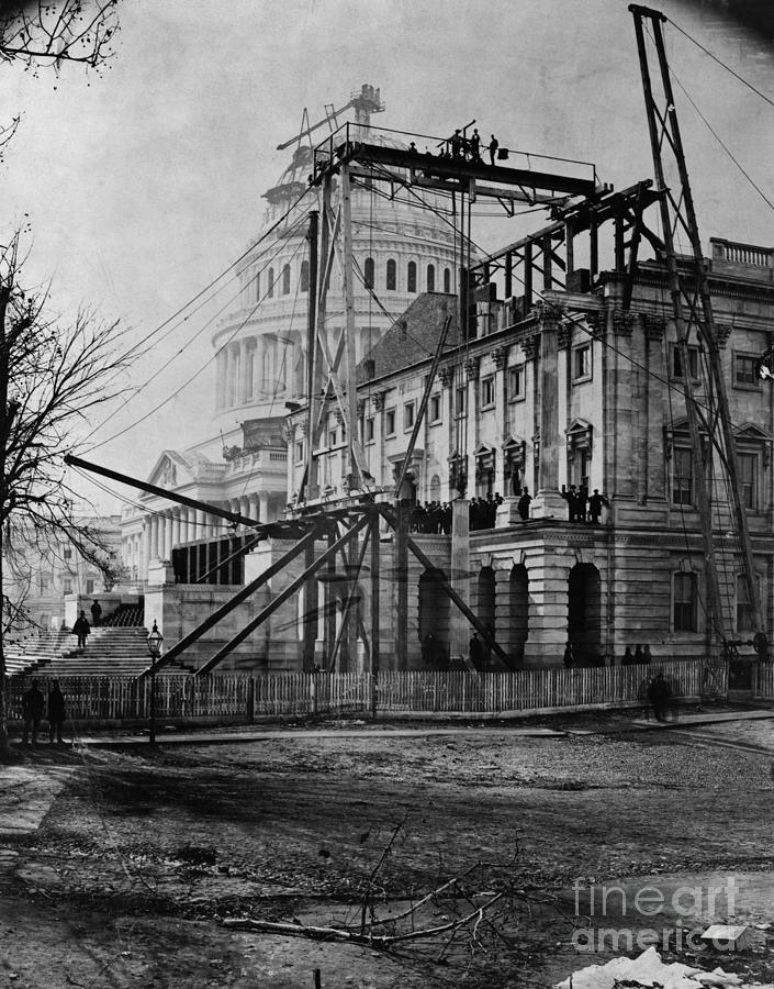 Building Of The United States Capitol Photograph by Bettmann