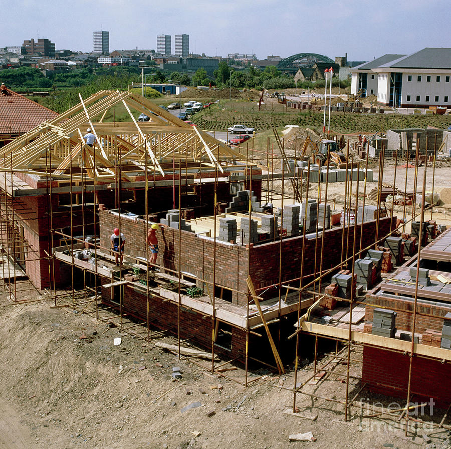 Building Site For Construction Of New Houses Photograph by Colin Cuthbert/science Photo Library