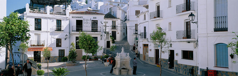 Buildings Along A Plaza, Casares Photograph by Panoramic Images