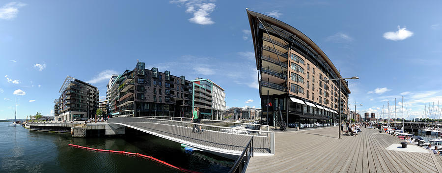 Buildings At The Port, Aker Brygge Photograph by Panoramic Images