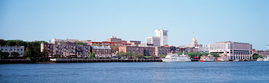 Buildings At The Waterfront, Savannah Photograph by Panoramic Images