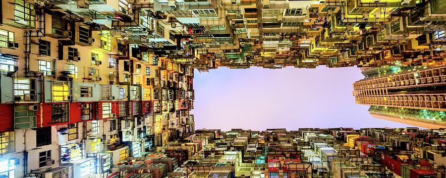 Buildings In Hong Kong Digital Art by Maurizio Rellini