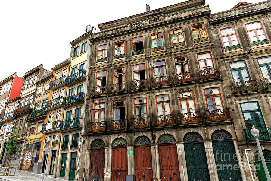 Buildings in the Neighborhood Porto Photograph by John Rizzuto