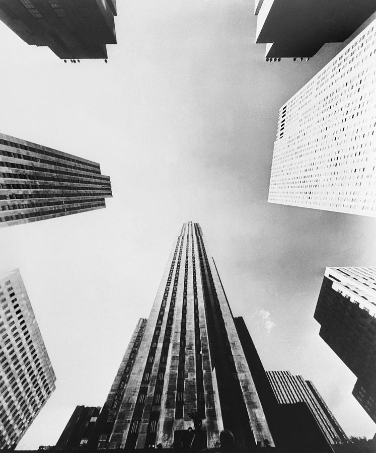 Buildings Of The Rockefeller Center In Photograph by Keystone-france