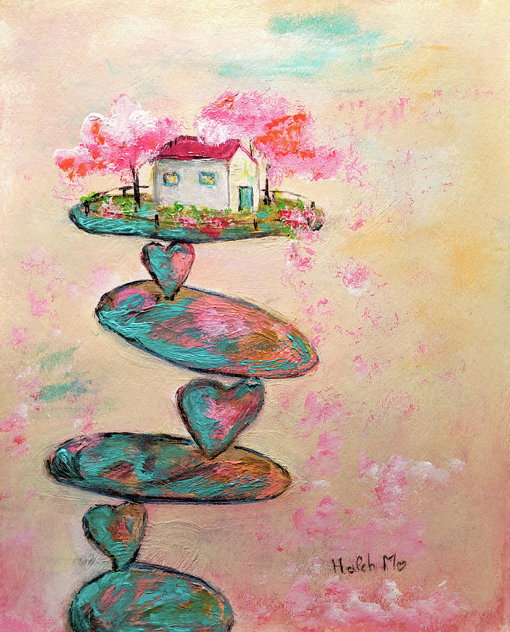 Built On Strength of Love #5 Painting by Haleh Mahbod