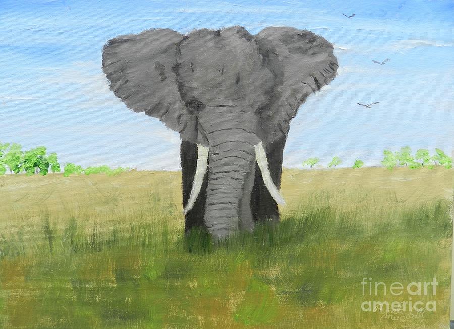 Bull Elephant Painting