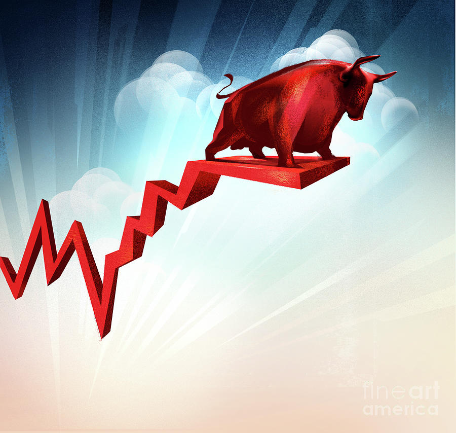 Bull Market Photograph by Smetek/science Photo Library