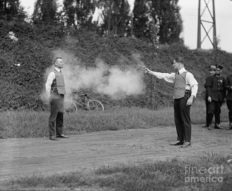 Bullet Proof Vest Testing 1923 Photograph by Jon Neidert
