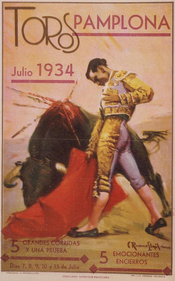 Bullfighting Poster Photograph by Fotosearch