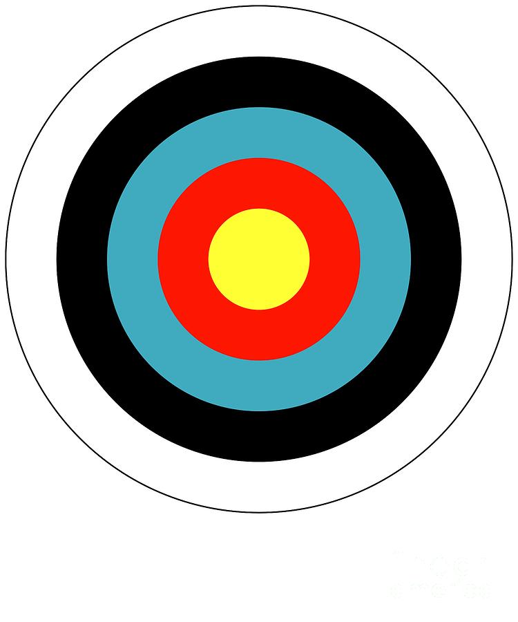 Bullseye Archery Target Shooter Rings Digital Art by Phoxy ...