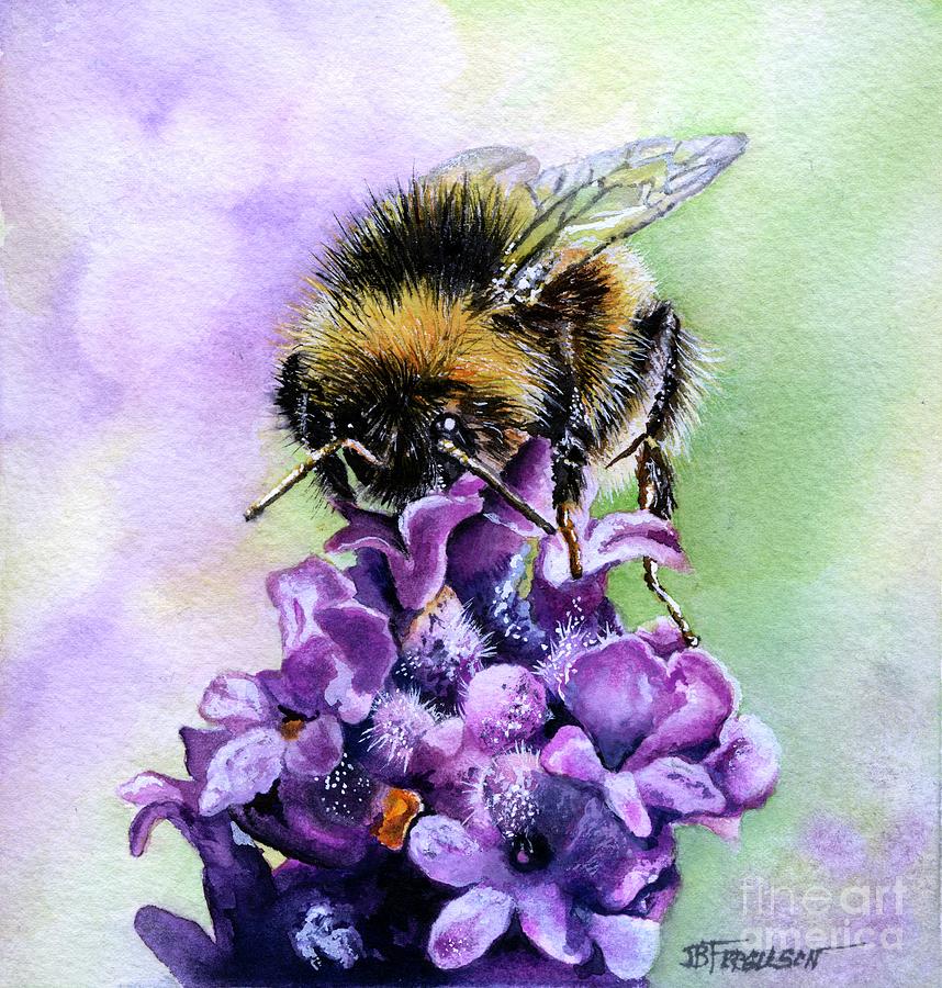 Bumblebee Painting by Jeanette Ferguson