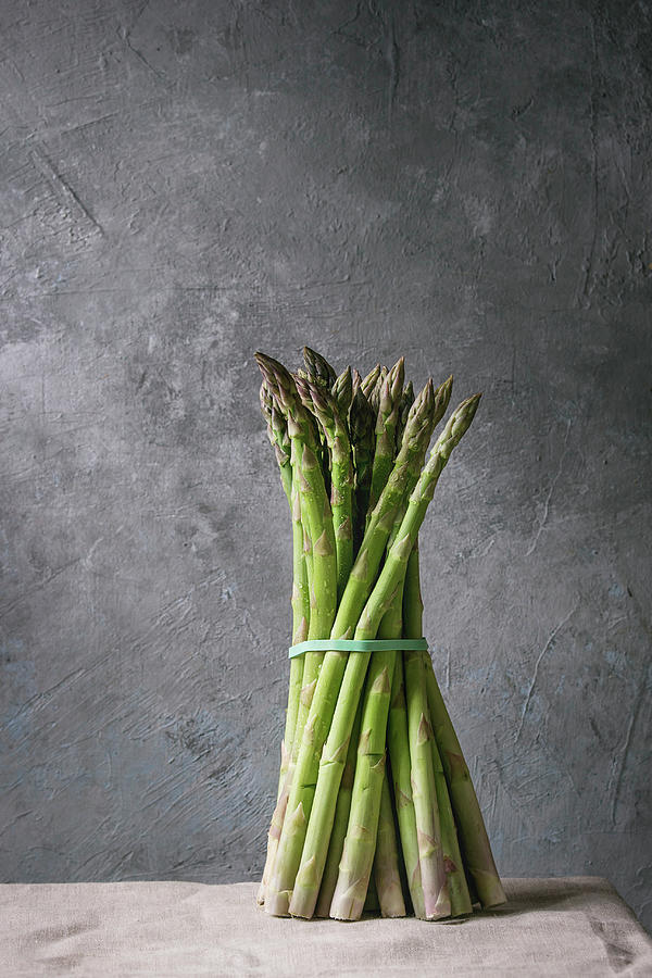 Bunch Of Green Asparagus Photograph by Natasha Breen