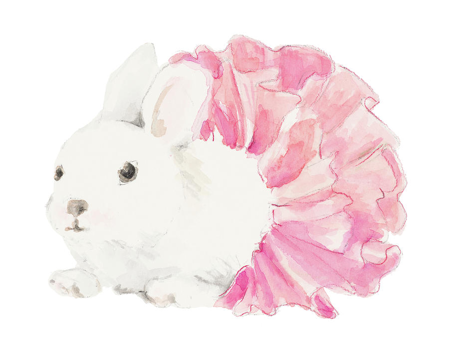 Easter Painting - Bunny Tutu by Lanie Loreth