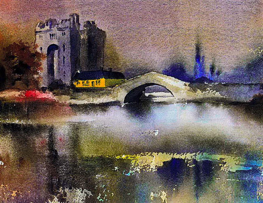 Bunratty Castle, Co. Clare Painting by Val Byrne