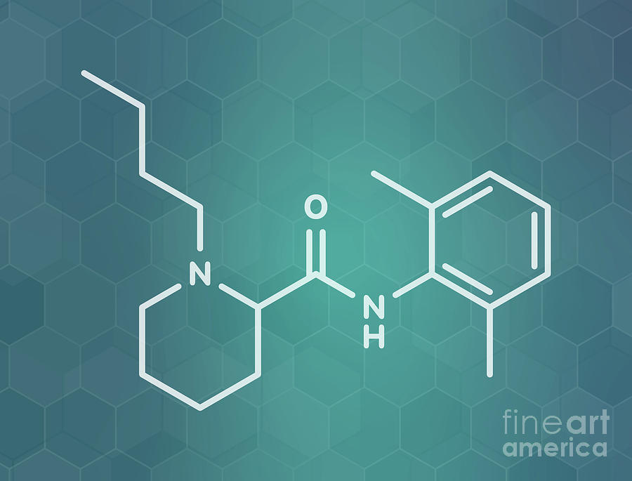 Bupivacaine Epidural Anaesthetic Drug Molecule Photograph by Molekuul ...