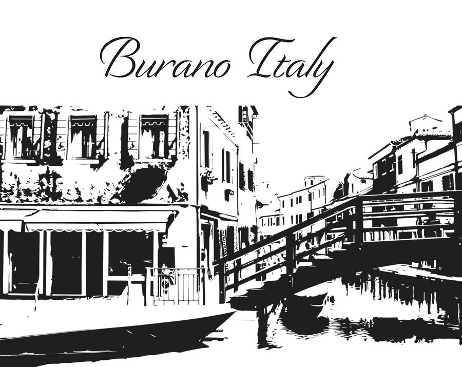 Burano Italy Silhouette  Photograph by John McGraw