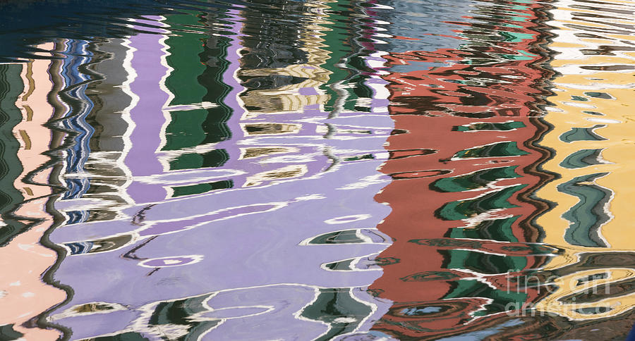 Burano Reflections #1 Photograph by Brenda Tharp